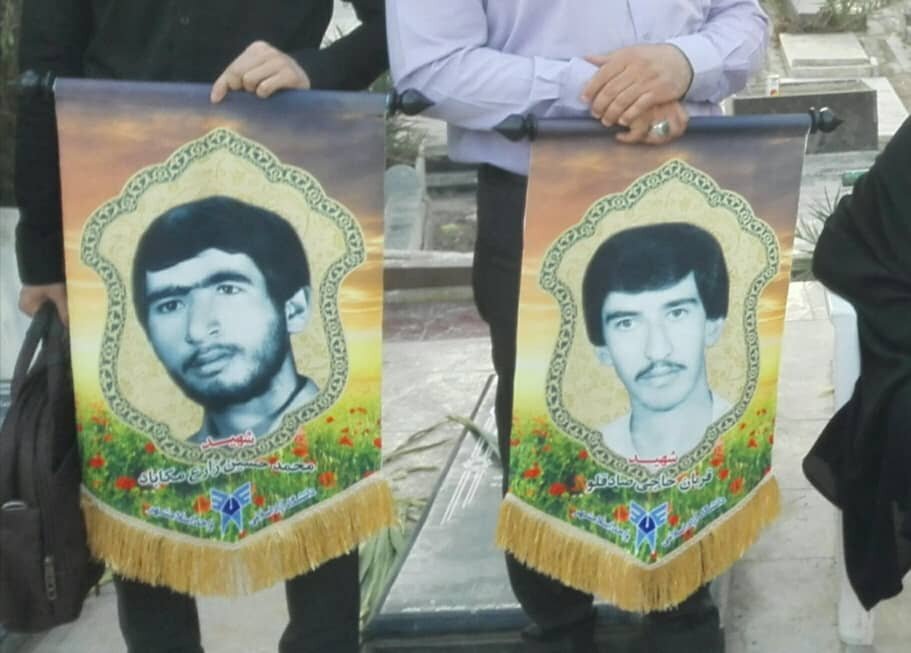 غبارروبی قبور شهدا و بزرگداشت خانواده شهدا توسط دانشمندان دانشگاه آزاد اسلامی اسلامشهر