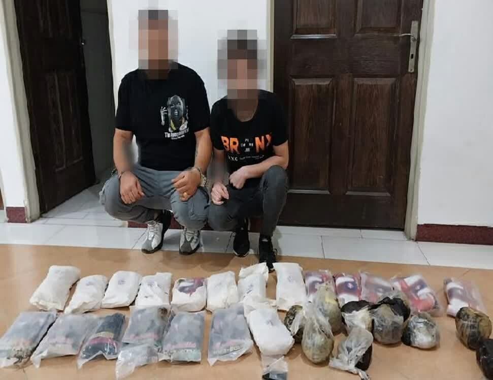 دستگیری دو قاچاقچی مواد مخدر در لاهیجان