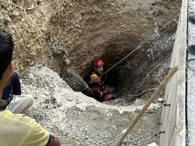 مرگ یک کارگر درپی ریزش دیواره‌های یک چاه در غرب تهران