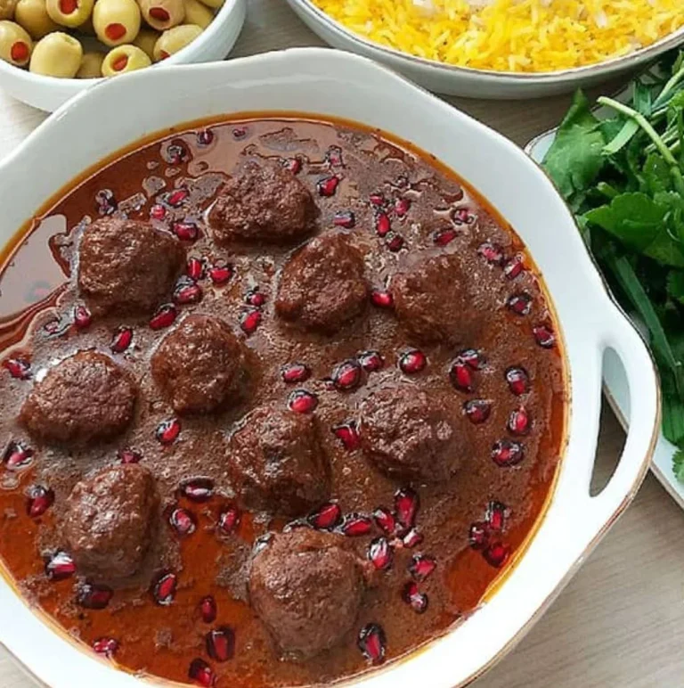 طرز تهیه خورش فسنجان خوشمزه، خوش رنگ و لذیذ