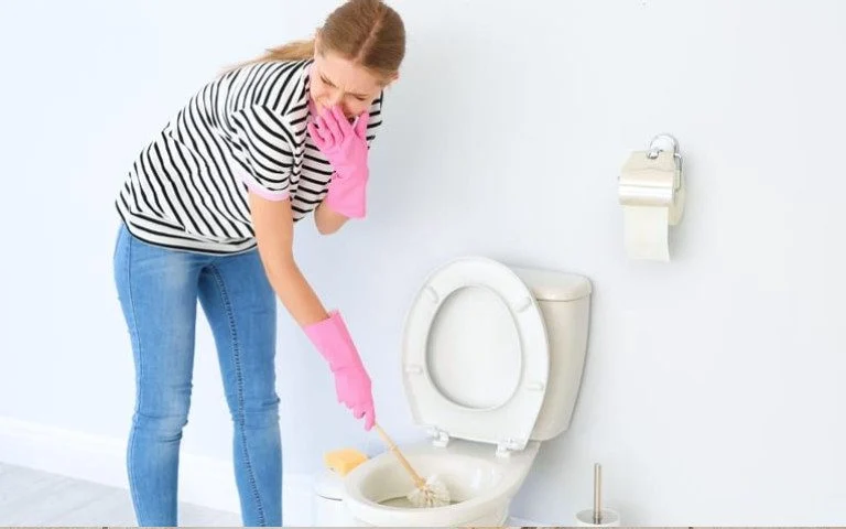 What should be done for the bad smell of the toilet well