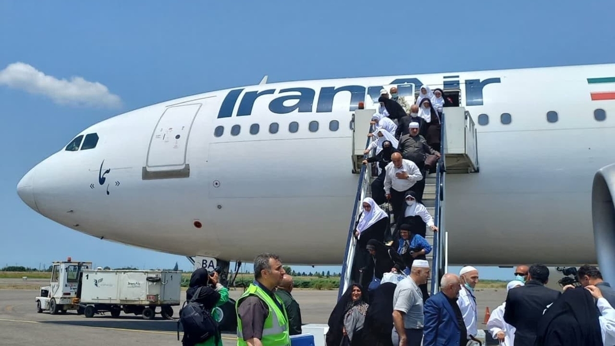 حجاج با ۵ پرواز به فرودگاه ایران بازمی‌گردند