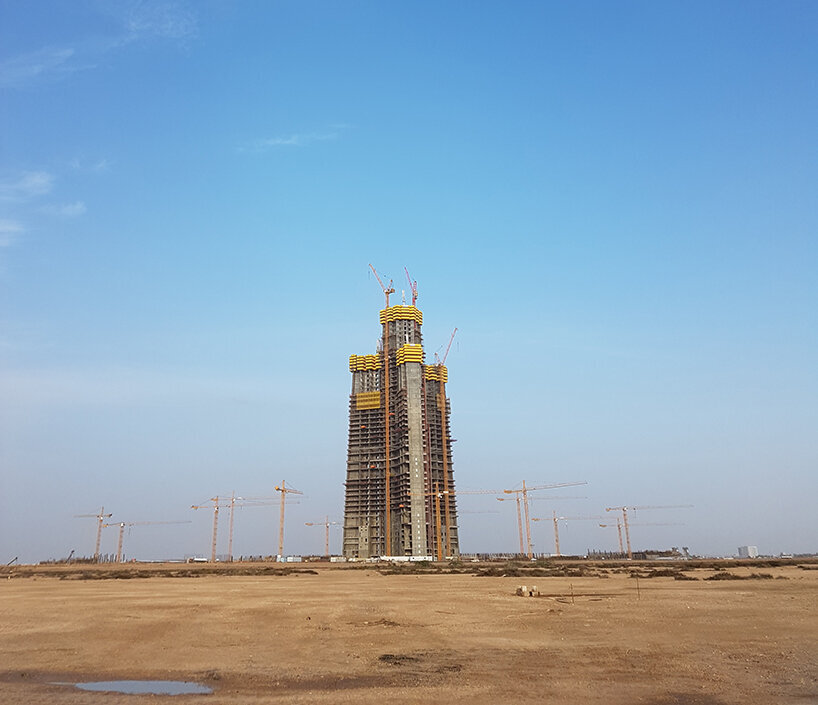 گزارش تصویری| پیشرفت ساخت و ساز آسمان‌خراش جده که روی دست برج خلیفه می‌زند!