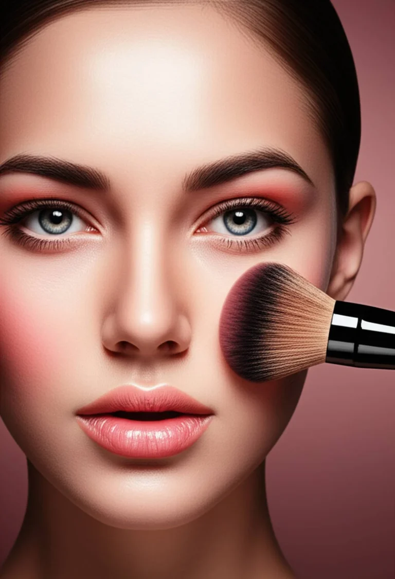 آموزش رژگونه زدن صورت بیضی