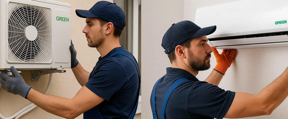 بهترین زمان‌بندی سرویس و نگهداری کولر گازی گرین