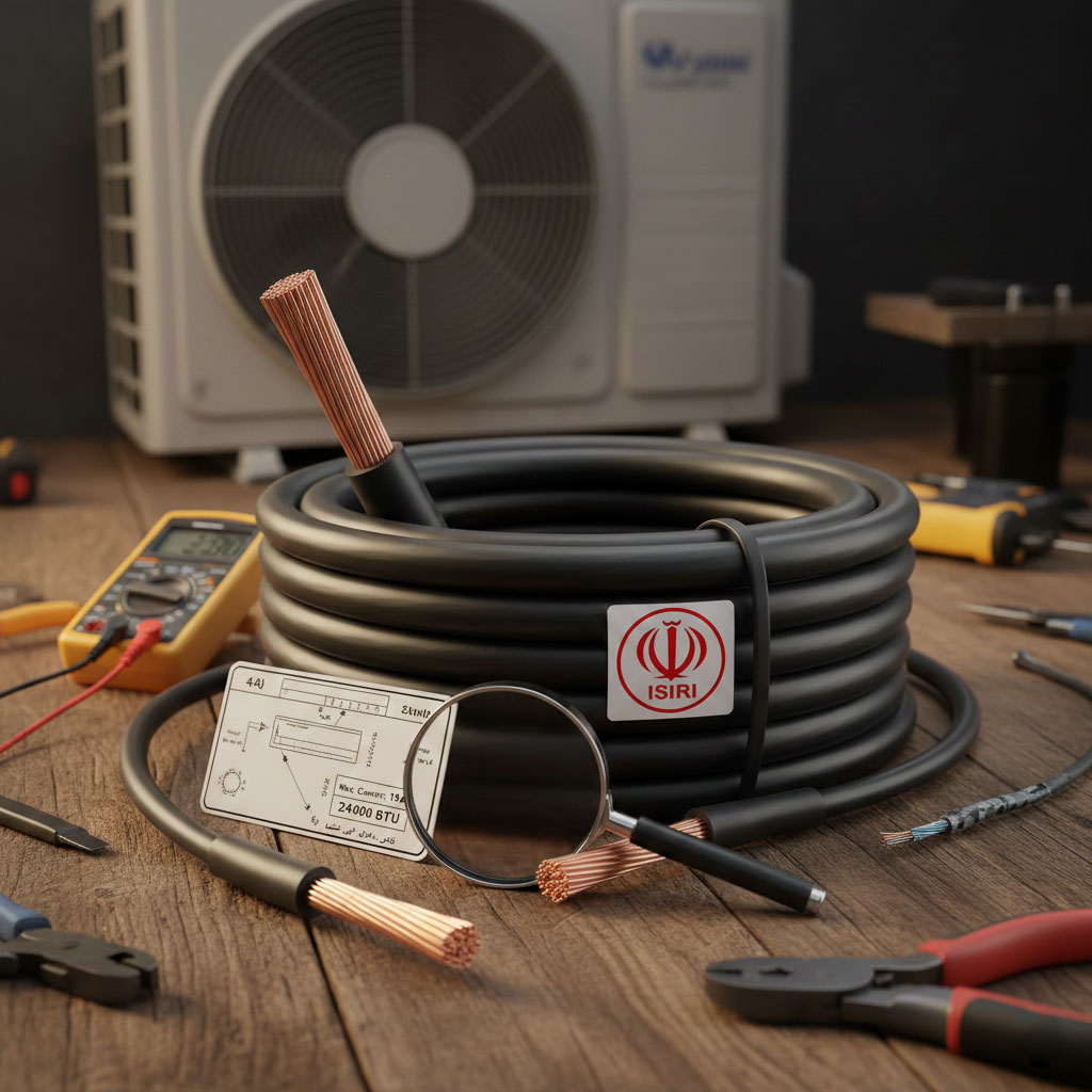 انتخاب سیم و کابل مناسب برای کولر گازی