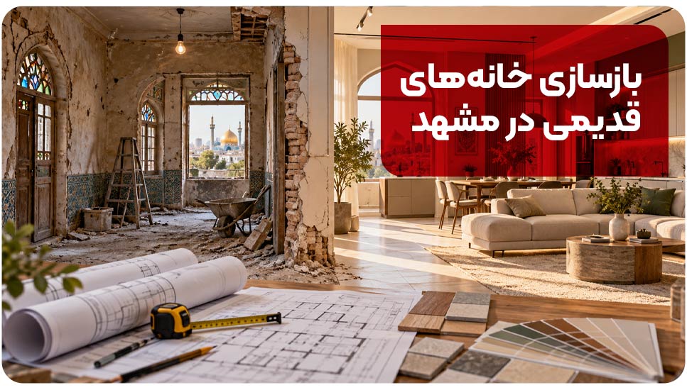 دکوراسیون |ساختمان بازسازی خانههای قدیمی در مشهد؛ ۸ نکته مهم که قبل از شروع باید بدانید